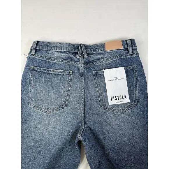 Pistola Ally High Rise Boot Jean Resolution Vintage Wash Size 31 - Picture 7 of 11